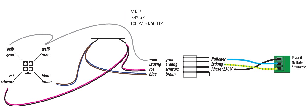 Kondensatorkabel Multimotor